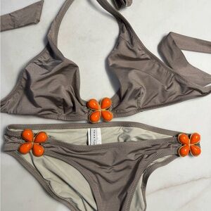 Trina Turk Cream Bikini Bottom